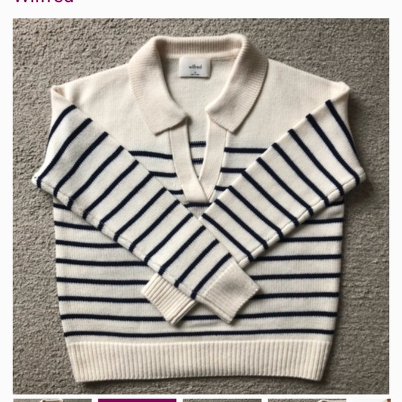 Wilfred Sweaters - Aritzia/Wilfred Marino Wool Polo Sweater.NWOT.